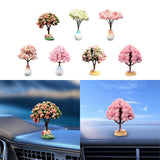 Maxbell Maxbell Car Dashboard Ornament Artificial Bonsai Tree for Bedroom Desktop Decor Style A