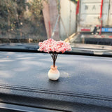 Maxbell Maxbell Car Dashboard Ornament Artificial Bonsai Tree for Bedroom Desktop Decor Style A