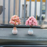 Maxbell Maxbell Car Dashboard Ornament Artificial Bonsai Tree for Bedroom Desktop Decor Style A