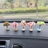 Maxbell Maxbell Car Dashboard Ornament Artificial Bonsai Tree for Bedroom Desktop Decor Style A