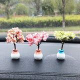 Maxbell Maxbell Car Dashboard Ornament Artificial Bonsai Tree for Bedroom Desktop Decor Style A