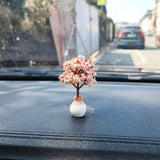 Maxbell Maxbell Car Dashboard Ornament Artificial Bonsai Tree for Bedroom Desktop Decor Style A