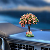 Maxbell Maxbell Car Dashboard Ornament Artificial Bonsai Tree for Bedroom Desktop Decor Style A