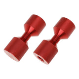 Maxbell Maxbell 2Pcs 1-1/8 inch Two Hole Pins Set Industrial Tools Flange Alignment Pin Set Red