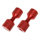 Maxbell Maxbell 2Pcs 1-1/8 inch Two Hole Pins Set Industrial Tools Flange Alignment Pin Set Red