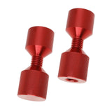 Maxbell Maxbell 2Pcs 1-1/8 inch Two Hole Pins Set Industrial Tools Flange Alignment Pin Set Red