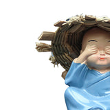 Maxbell Maxbell 4 Pieces Kung Fu Boys Statues for Interior Desk Decor Bedroom Ornaments 6cm Four No Postures