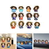 Maxbell Maxbell 4 Pieces Kung Fu Boys Statues for Interior Desk Decor Bedroom Ornaments 6cm Four No Postures