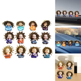 Maxbell Maxbell 4 Pieces Kung Fu Boys Statues for Interior Desk Decor Bedroom Ornaments 6cm Four No Postures