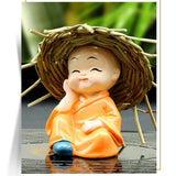 Maxbell Maxbell 4 Pieces Kung Fu Boys Statues for Interior Desk Decor Bedroom Ornaments 6cm Four No Postures