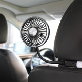 Maxbell Maxbell Dual Head Car Fan Devices 3 Speed Seat Fan for Car Backseat SUV Vehicle
