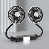Maxbell Maxbell Dual Head Car Fan Devices 3 Speed Seat Fan for Car Backseat SUV Vehicle