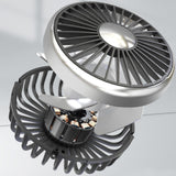 Maxbell Maxbell Dual Head Car Fan Devices 3 Speed Seat Fan for Car Backseat SUV Vehicle