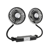 Maxbell Maxbell Dual Head Car Fan Devices 3 Speed Seat Fan for Car Backseat SUV Vehicle