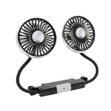 Maxbell Maxbell Dual Head Car Fan Devices 3 Speed Seat Fan for Car Backseat SUV Vehicle
