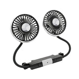 Maxbell Maxbell Dual Head Car Fan Devices 3 Speed Seat Fan for Car Backseat SUV Vehicle