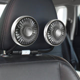 Maxbell Maxbell Dual Head Car Fan Devices 3 Speed Seat Fan for Car Backseat SUV Vehicle