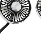Maxbell Maxbell Dual Head Car Fan Devices 3 Speed Seat Fan for Car Backseat SUV Vehicle