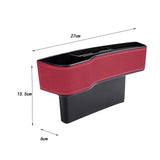 Maxbell Maxbell Generic Car Seat Gap Filler Organizer Auto Accessories for Phones Cards Red Driver Side