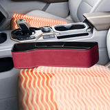 Maxbell Maxbell Generic Car Seat Gap Filler Organizer Auto Accessories for Phones Cards Red Driver Side