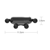 Maxbell Maxbell Generic Car Phone Holder Mount Vent Clip Retractable Clamp Cradle Adjustable black silver