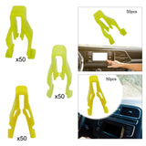 50x Dashboard Trim Clips Multifunctional Car Accessories Retainer Clips 12mmx7mmx21mm