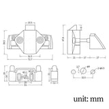 Maxbell Maxbell Cabinet Drawer Lock Cupboard Lock for Boat Home and Cabinet Door Style C