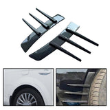 Maxbell Maxbell 2 Pieces Lightweight Automobile Accessory Car Side Vent Apron Stickers Black