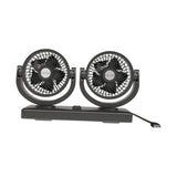 Maxbell Maxbell Generic Car Fan Powerful Double Head Fan for Automobile Indoor Outdoor RV
