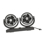 Maxbell Maxbell Generic Car Fan Powerful Double Head Fan for Automobile Indoor Outdoor RV
