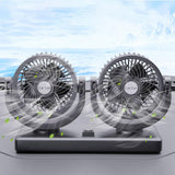 Maxbell Maxbell Generic Car Fan Powerful Double Head Fan for Automobile Indoor Outdoor RV