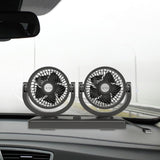 Maxbell Maxbell Generic Car Fan Powerful Double Head Fan for Automobile Indoor Outdoor RV