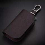 Maxbell Maxbell Generic Car Key Case Portable Small Zipper Bag Decorative Car Key Fob Cover Coffee