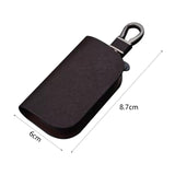 Maxbell Maxbell Generic Car Key Case Portable Small Zipper Bag Decorative Car Key Fob Cover Coffee