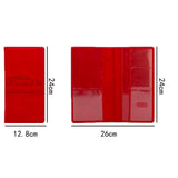 Maxbell Maxbell Car Registration Insurance Card Holder Car Document Holder Organiser Red