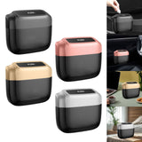 Maxbell Maxbell Car Trash Can Small Garbage Bin Leakproof Car Storage Box for Cars Auto Black