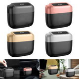Maxbell Maxbell Car Trash Can Small Garbage Bin Leakproof Car Storage Box for Cars Auto Black