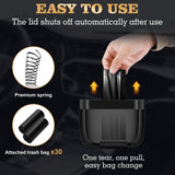 Maxbell Maxbell Car Trash Can Small Garbage Bin Leakproof Car Storage Box for Cars Auto Black