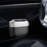 Maxbell Maxbell Car Trash Can Small Garbage Bin Leakproof Car Storage Box for Cars Auto Silver