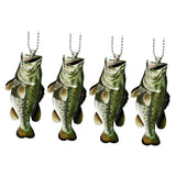 Maxbell Maxbell 4Pcs Generic Fish Car Hanging Ornaments Automotive Accessories Acrylic Signs Style C