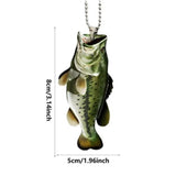 Maxbell Maxbell 4Pcs Generic Fish Car Hanging Ornaments Automotive Accessories Acrylic Signs Style C