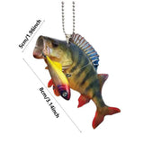 Maxbell Maxbell 4Pcs Generic Fish Car Hanging Ornaments Automotive Accessories Acrylic Signs Style D