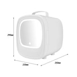 Maxbell Maxbell Skincare Fridge 6L with Led Makeup Mirror Mini Fridge for Food Skincare White Car Home Use