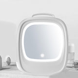 Maxbell Maxbell Skincare Fridge 6L with Led Makeup Mirror Mini Fridge for Food Skincare White Car Home Use