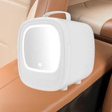 Maxbell Maxbell Skincare Fridge 6L with Led Makeup Mirror Mini Fridge for Food Skincare White Car Home Use
