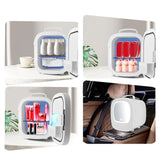 Maxbell Maxbell Skincare Fridge 6L with Led Makeup Mirror Mini Fridge for Food Skincare White Car Home Use