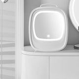 Maxbell Maxbell Skincare Fridge 6L with Led Makeup Mirror Mini Fridge for Food Skincare White Car Home Use
