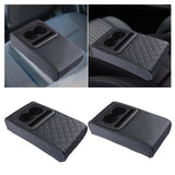 Maxbell Maxbell Center Console Cushion with Cup Holder Phone Holder Middle Console Protector grid