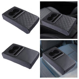 Maxbell Maxbell Center Console Cushion with Cup Holder Phone Holder Middle Console Protector grid