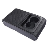 Maxbell Maxbell Center Console Cushion with Cup Holder Phone Holder Middle Console Protector grid